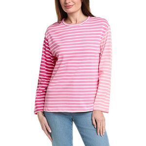 English Factory Womens  Stripe Colorblocked Shirt, Pink